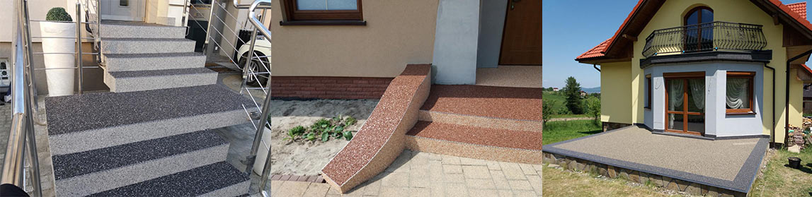 Dywany kamienne zewnętrzne